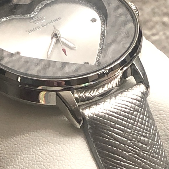 NWT Black Label Juicy Couture Watch in Stainless Silver w Rhinestone Accents - Picture 6 of 11